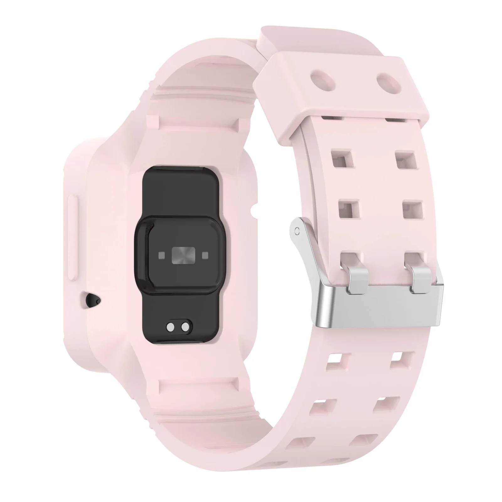 DL3 Mobilak Replacement Wrist Band Compatible with Xiaomi Redmi Watch 2 Lite/Mi Watch Lite/Poco Watch/Redmi Watch 2/Horloge 2, Adjustable Soft Silicone Wrist Strap with Cover - Black