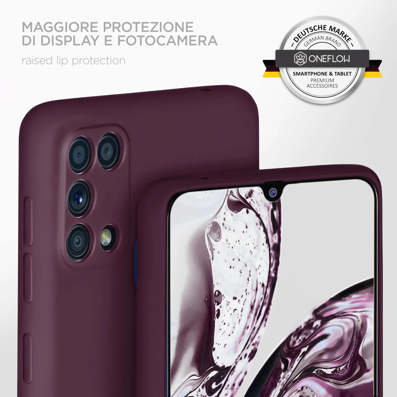 DL3 Mobilak Samsung Galaxy M31 Case, Soft Flexible Silicone Gel Rubber Bumper Cover, Full Body Shockproof Protective Phone Case (Win Red) - Wine Red
