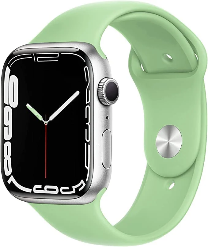 DL3 Mobilak Bands Compatible with Apple Watch Ultra 49mm 45mm 44mm 42mm 41mm 40mm 38mm, Replacement Soft Silicone Strap for iWatch Ultra/Ultra 2 Series 9/8/7/6/5/4/3/2/1 (Mint, 38MM/40MM/41MM) - Mint Green