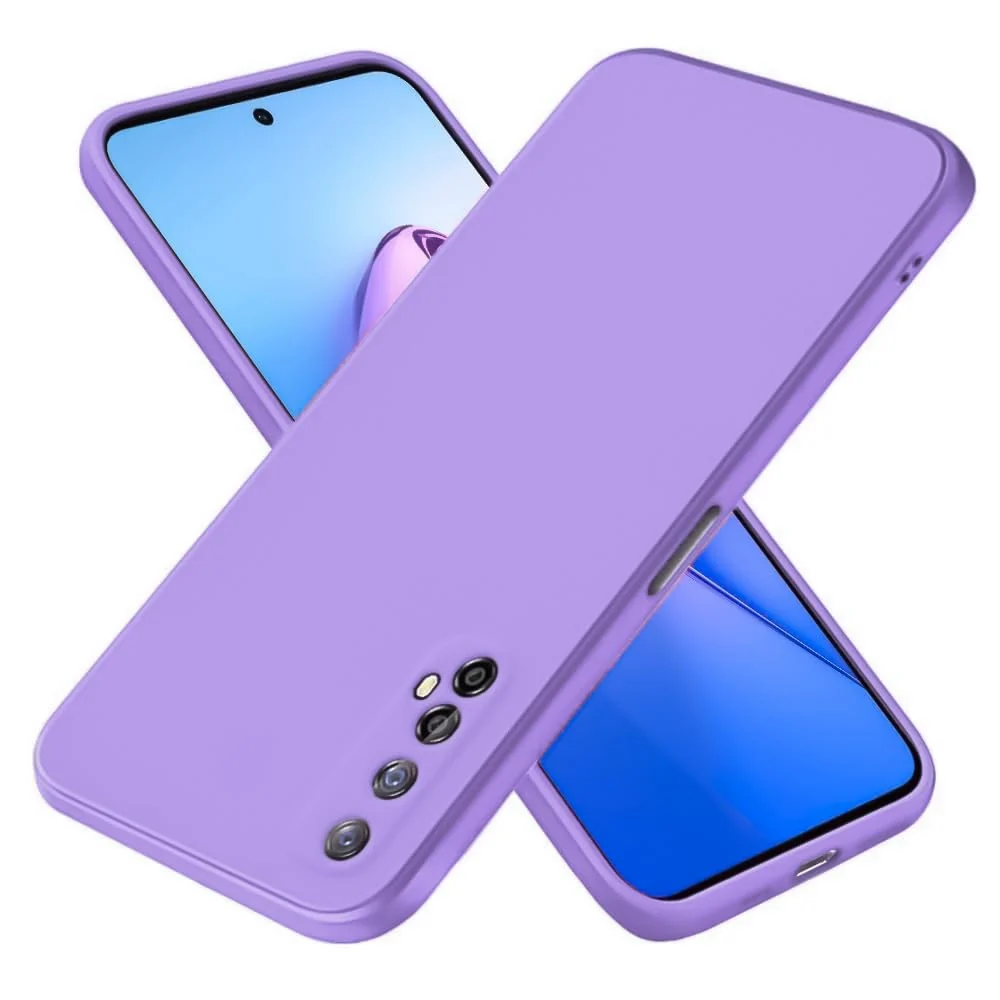 Dl3 Mobilak Realme 7 Case, Soft Flexible Liquid Silicone Gel Rubber Bumper Cover, Full Body Shockproof Protective Phone Case (Blue 2)