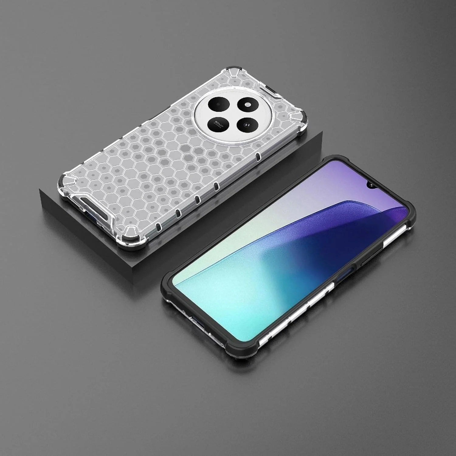 DL3 Mobilak Clear PC and TPU Protective Case for Xiaomi Redmi 14C 4G / Poco C75 with Shockproof Design - Clear