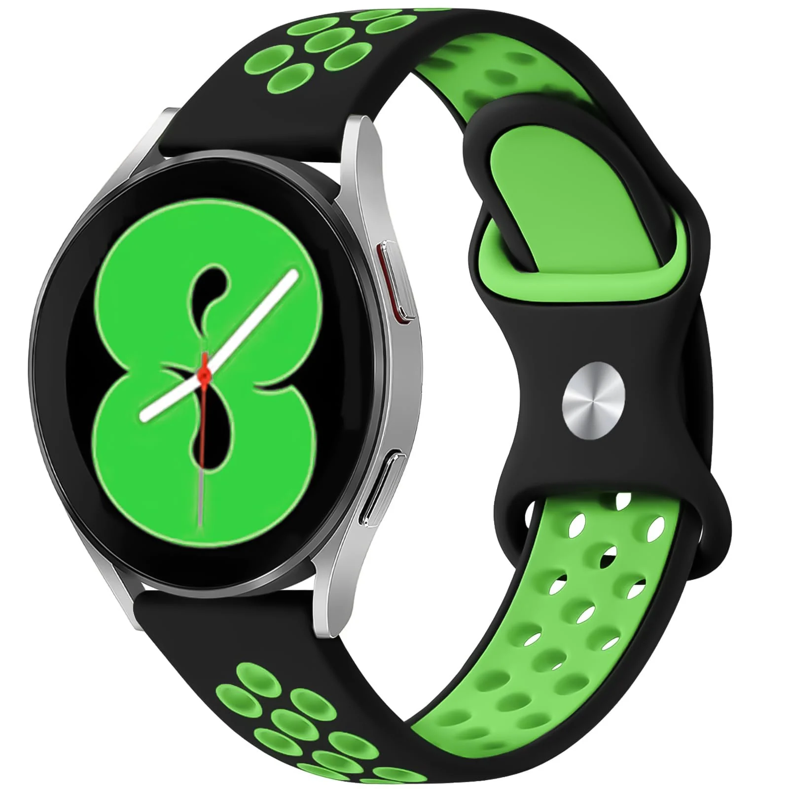 Dl3 Mobilak Silicone Sport Bands 20MM Strap For Samsung Gear Sport/Watch 4/Watch 5/Watch 5 Pro/S2 classic/active 2 40MM 44MM/Amazfit GTS 3/4/4 Mini/Bip 3/Pro/GTS 2 mini/GTS 2e/Bip U (Black & Lemon)