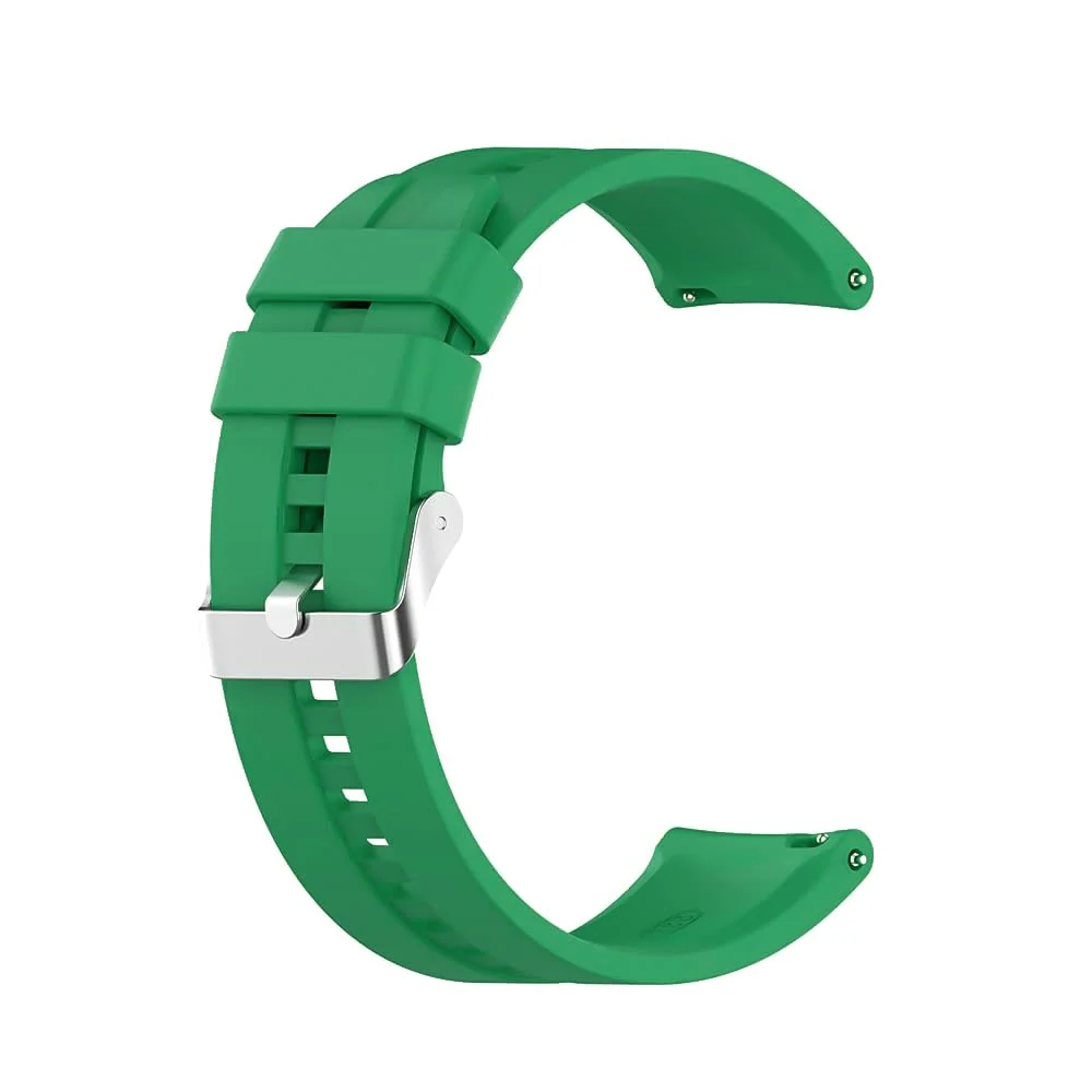 DL3 Mobilak Strap Silicone Band 22MM For Samsung galaxy watch 3 45mm /watch 46mm/Gear S3/Huawei watch GT3 46MM/GT2E/GT 46mm/GT2 Pro/GT2 46MM/honor Magic Watch2 46mm/Amazfit GTR4/GTR3/2/2e - Green