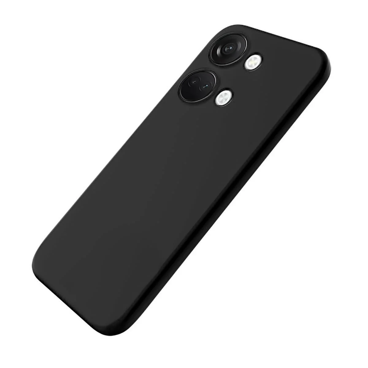 DL3 Mobilak Silicone Protective Case for OnePlus Nord 3, Shock-absorbing protection, Scratch-resistant surface, Soft microfiber lining - Black